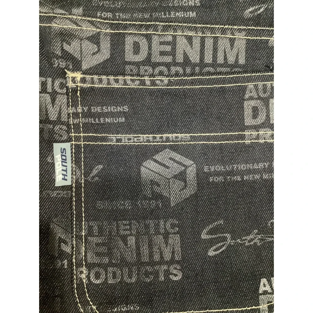 Vintage Southpole Jean Shorts Men 30Wide Leg Baggy Y2K Hip-Hop Skater Grunge